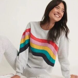 EUC Marine Layer Women's Rainbow Wave Sweatshirt